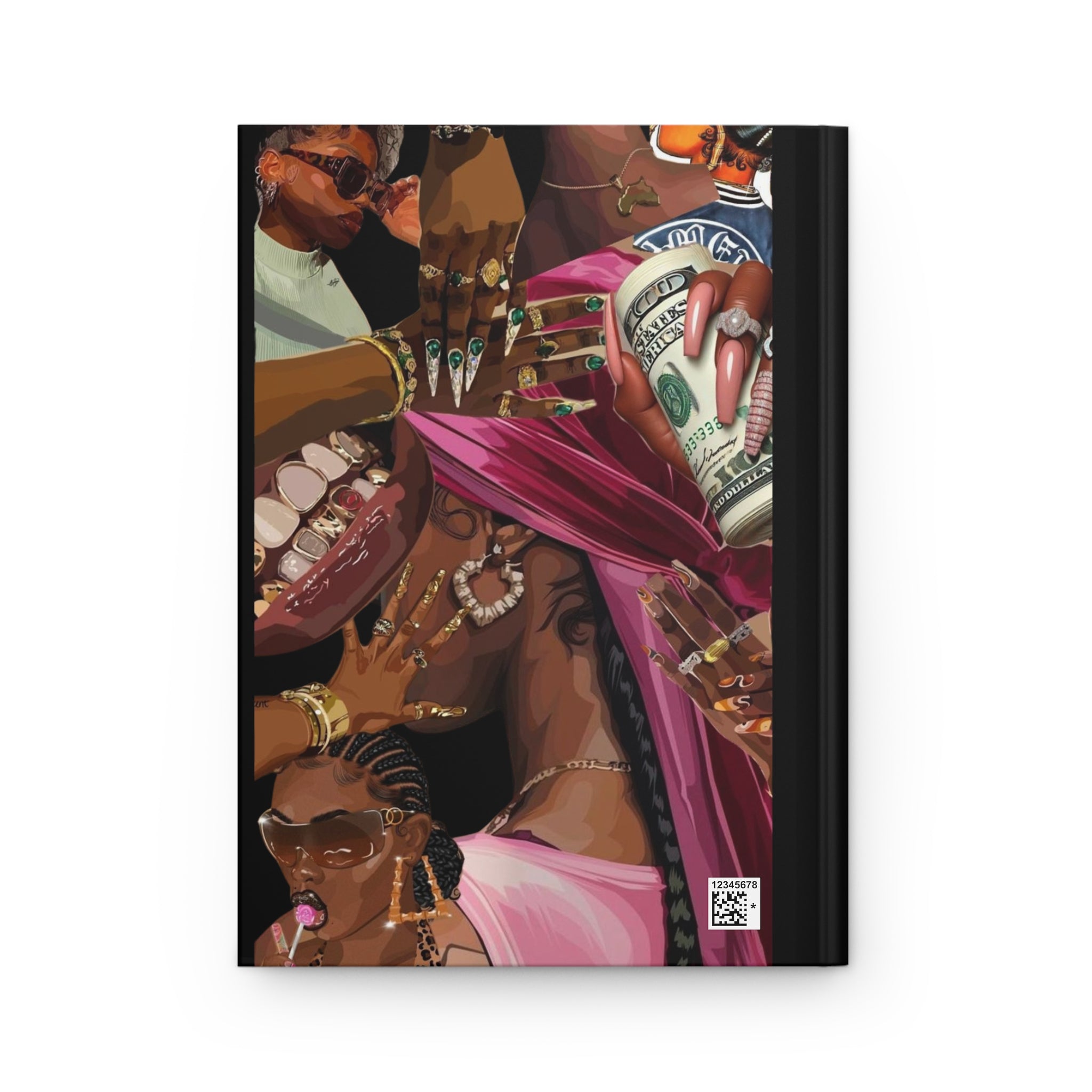 Luxury Black Girl Notebook – Aesthetic Hardcover Journal