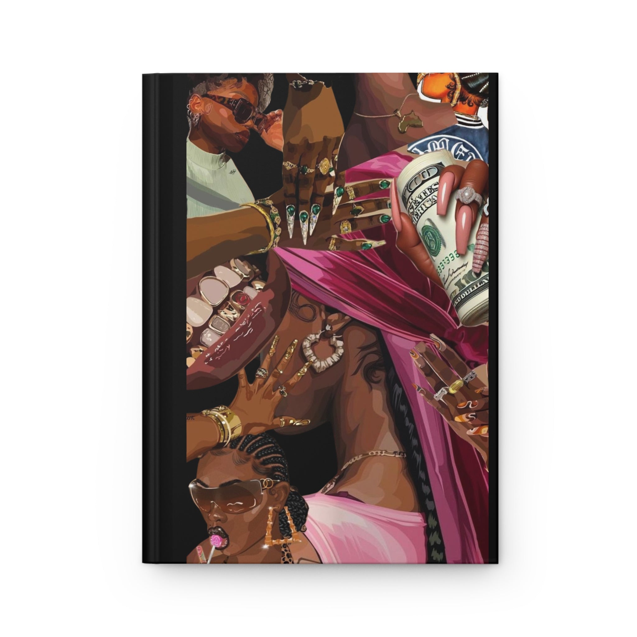 Luxury Black Girl Notebook – Aesthetic Hardcover Journal