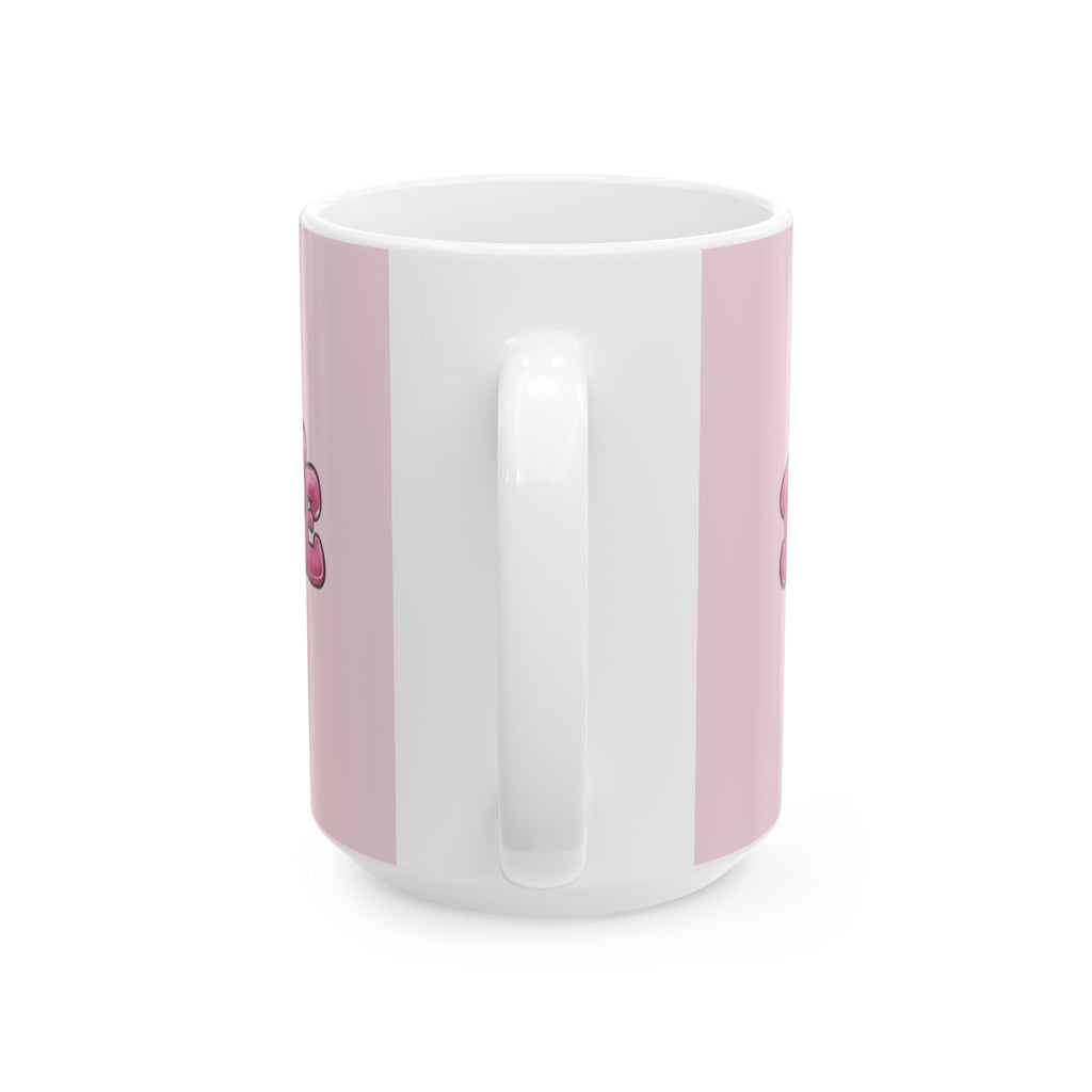 Baddie Heart Bubble Text mug | Ceramic Mug