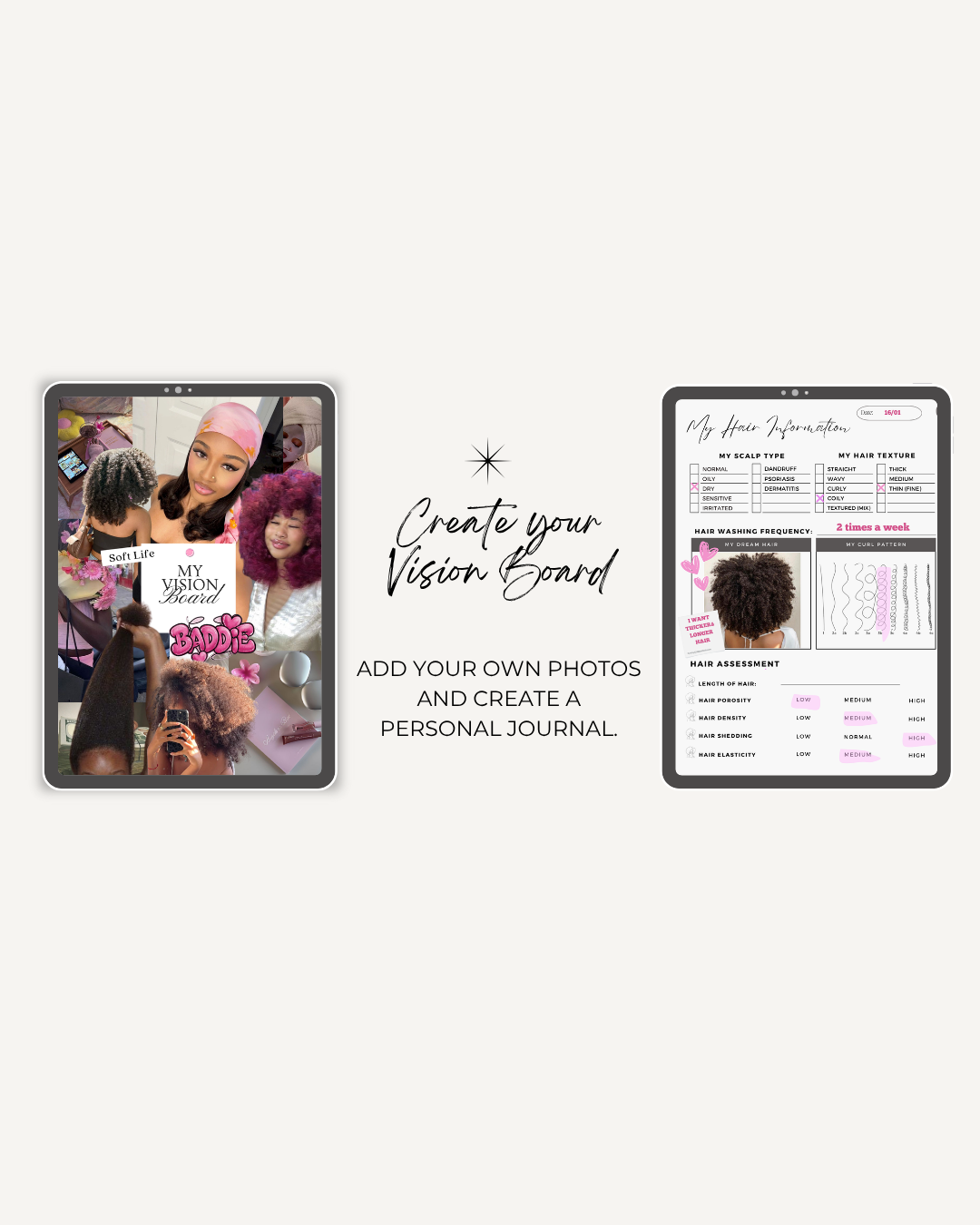 Natural Hair Care Journal (Digital Download)