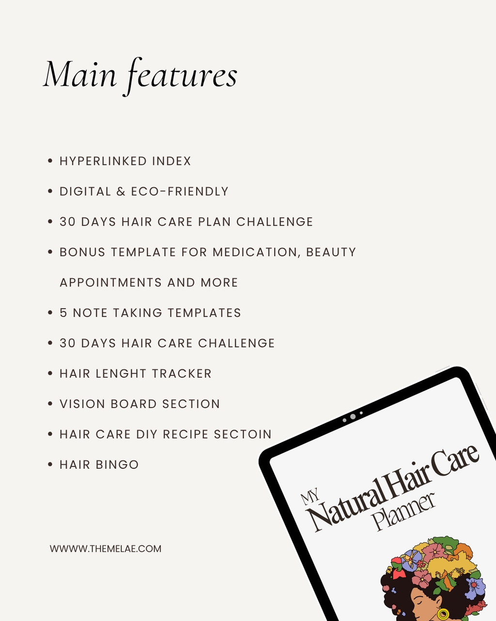 Natural Hair Care Journal (Digital Download)